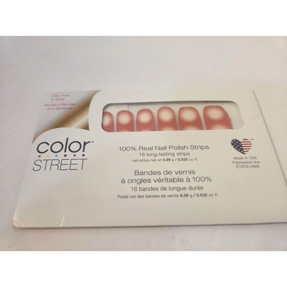 Color Street Press-On Nail Polish Strips Pink Glossy Gourd-geous Glow